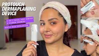 You Need to Check this One for INSTANT GLOW✨  Honest Review of Protouch Dermaplaning Device [upl. by Rojam229]