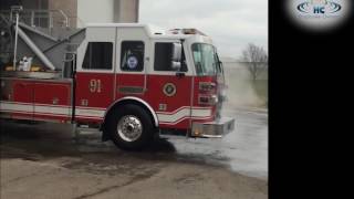 Automated System Cleans A Fire Truck [upl. by Aziram]