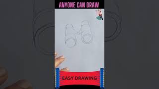 Binoculars binocular binoculars drawing kiddraws drawingtechniques drawinglessonsforkids art [upl. by Akisej989]