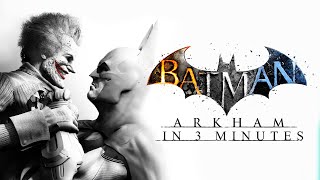 All Batman Arkham Games in 3 Minutes Batman Arkham Cartoon Animation [upl. by Nonnerb]