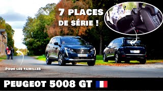 Essai PEUGEOT 5008 GT 2021 Restylé 🇫🇷 Le Plus GRAND SUV 7 places Français [upl. by Ettenan143]