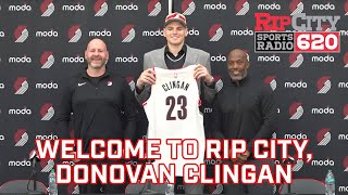 Donovan Clingan introductory press conference [upl. by Jaquenette369]