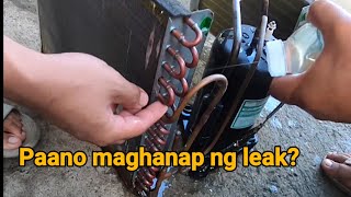 Paano maghanap ng leak ng freon ng aircon [upl. by Alletneuq]