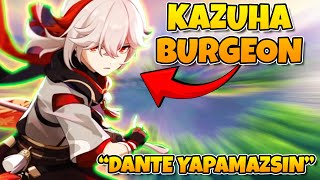 KAZUHA DPS   Kazuha Burgeon ile Abyss  Genshin Impact Türkçe [upl. by Alyek]