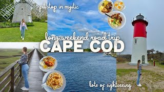 CAPE COD ROAD TRIP VLOG 2024 Pit Stop in Mystic CT Sightseeing Restaurants Chilly Days [upl. by Mloclam263]