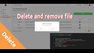 Delete record and remove file storage Laravel 9  Sample Dashboard [upl. by Fulbert994]