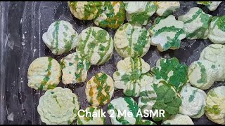 ASMR Green Chalk Reform Shapes Crush 2x The Speed  Sleep Aid  Oddly Satisfying  ASMR [upl. by Opportuna]