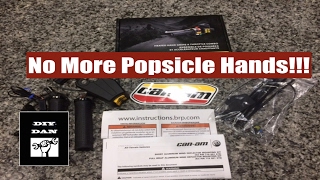 How To Install A Set of CanAM Heated Grips PN 715003250 [upl. by Mahgem]