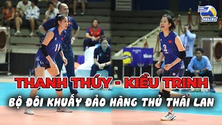 Thanh Thúy  Kiều Trinh hủy diệt Thái Lan với liên hoàn pha bóng chiến thuật đầy biến hóa [upl. by Esiole873]