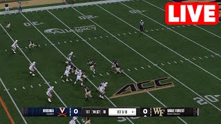 NCAAF LIVE🔴 Virginia Cavaliers vs Wake Forest Demon Deacons  Week 2 Game  2024 College Football 24 [upl. by Osmen]