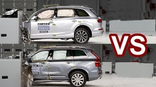 2016 Volvo XC90 Vs 2017 Audi Q7  Crash Test [upl. by Shanleigh476]