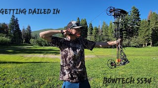 GETTING SIGHTED IN BOWTECH SS34 [upl. by Nasah221]