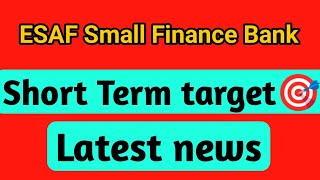 ESAF Small Finance Bank share  esaf small finance bank share latest news [upl. by Richella]