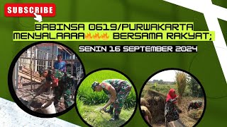 BABINSA 0619PURWAKARTA MENYALAAAA🔥🔥🔥 BERSAMA RAKYAT SENIN 16 SEPTEMBER 2024 [upl. by Eirhtug]