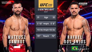 MATEUSZ GAMROT VS RAFAEL DOS ANJOS FULL FIGHT UFC 299 [upl. by Lerim]