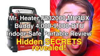 Mr heater f232000 mh9bx buddy 40009000btu indoorsafe portable propane radiant heater review [upl. by Procter]