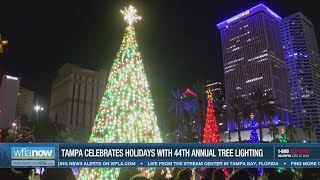 Tampa kicks off holidays with 44th annual tree lighting [upl. by Ruthanne]