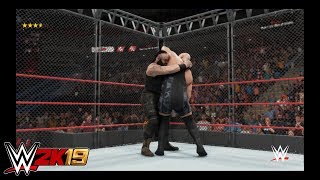 WWE 2K19  Braun Strowman vs Big Show Cage Match  Monday Night Raw [upl. by Glassco780]