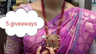 5 giveaways 9154388880 heavy and simple sets viral latest latest jewellery fashion premium [upl. by Nayk]