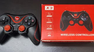 X3 Wireless gamepad for Android mobile or Smart TV or windows PC [upl. by Yttig]