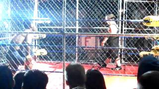 midget wrestling midget cage fightling night at The Galaxy Santa Ana 22610 steel cage matches [upl. by Aiekat]