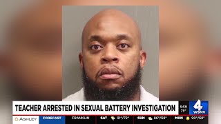 Teacher arrested in sexual battery investigation [upl. by Reltuc15]