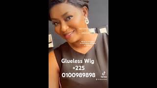 COUPE GARÇONNE SANS COLLE  GLUELESS WIG ABIDJAN wiginstall wigmaker [upl. by Alysoun4]