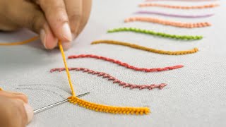 10 Most Strange Hand Embroidery Stitches for Beginners [upl. by Nnylyt]