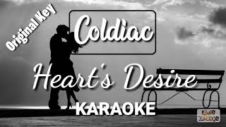 Coldiac  Hearts Desire Karaoke Lyric Video Instrument Cover [upl. by Anoo]