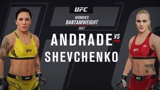 Jessica Andrade vs Valentina Shevchenko Ufc [upl. by Ahusoj]