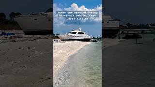 Motor yacht ran aground during Hurricane Debbie Cayo Costa Florida yacht hurricane storm boat [upl. by Boeke739]