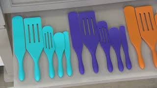 Mad Hungry 5Piece MultiUse Silicone Spurtle Set on QVC [upl. by Sverre897]