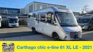 Carthago chic eline 61 XL LE auf Mercedes Sprinter Modelljahr 2021 [upl. by Eelak]