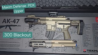 New 55 inch 300 BLACKOUT Upper Reseiver Conversion Kit Maxim Defense PDX [upl. by Ardnohsal21]