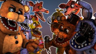 SFM FNaF Withereds vs UnWithereds full fight [upl. by Miriam924]