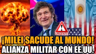 🚨MILEI ANUNCIÓ ALIANZA MILITAR CON ESTADOS UNIDOS Y DEJÓ AL MUNDO EN SHOCK  BREAK POINT [upl. by Assetak]