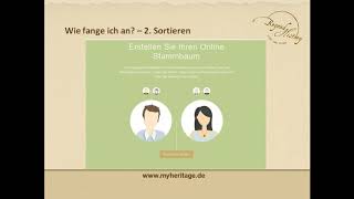 Webinar  Ahnenforschung für Anfänger [upl. by Ethbin]