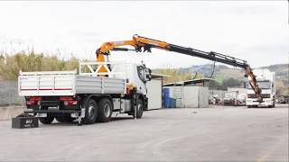 Iveco 3 assi con allestimento Gru Effer 215 4S Jib [upl. by Hseham81]