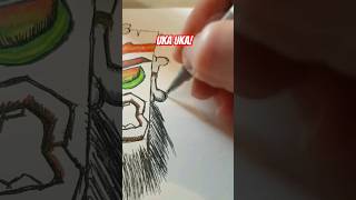 Drawing Uka Uka from Crash Bandicoot shorts crashbandicoot [upl. by Dukey]