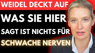 Alice Weidel enthüllt die SCHMUTZIGEN PLÄNE die FAESER und MERZ mit UNS haben 🚨 Unfassbar [upl. by Cordy]