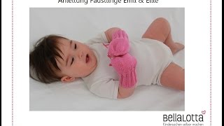 Babyhandschuhe  Babyfäustlinge einfach stricken  mit Nadelspiel für Anfänger erklärt [upl. by Brandes]