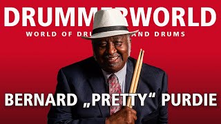 Bernard quotPrettyquot Purdie The Legendary Purdie Shuffle rebrushed bernardpurdie drummerworld [upl. by Thorvald]