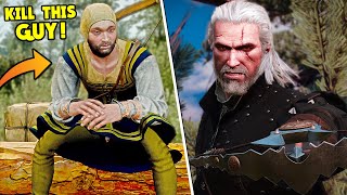 Witcher 3  Rare Quest Ending in White Orchard Geralt Slaughters a Liar [upl. by Oecam]