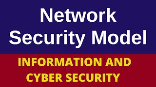 Model of network security Network Security ModelInformation and Cyber Security  Hindi  ICS CNS [upl. by Feeley]