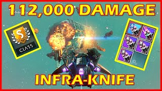 No Mans Sky Singularity Update  How To Get 112000 Damage InfraKnife on Sentinel Starships [upl. by Sanoj]