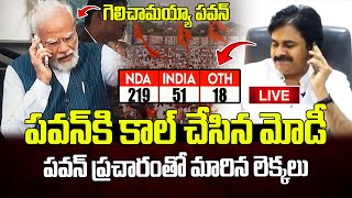 Live  పవన్ కి కాల్ చేసిన మోడీ  PM Modi And Amit Sahah Phone Call To Pawan Kalyan Live [upl. by Tiduj669]