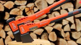 Einfach leichter Holz spalten  Husqvarna Äxte im Praxistest [upl. by Joanne]