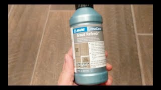 How to Use Grout Stain I Grout Renew I Grout Refresh [upl. by Lishe872]