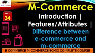 L34 MCommerce Introduction  FeaturesAttributes  Difference between ecommerce and mcommerce [upl. by Eidoow724]