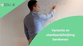 Variantie en standaardafwijking voorbeeld σ en σ2  Eduvik [upl. by Awad120]